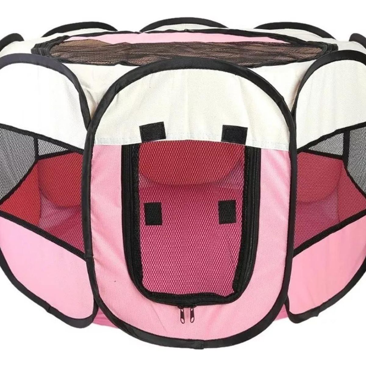 IMPORTCLICK - Corral Mascotas Portátil Multifuncional Perros Gatos Talla L Rosa