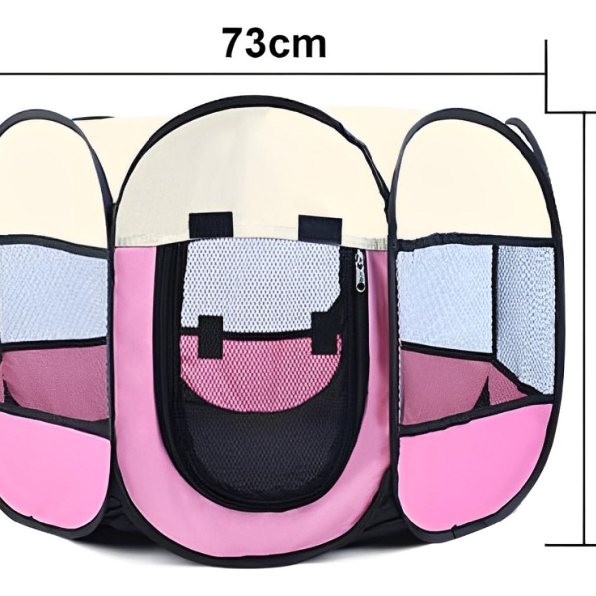 IMPORTCLICK - Corral Mascotas Portátil Multifuncional Perros Gatos Talla L Rosa
