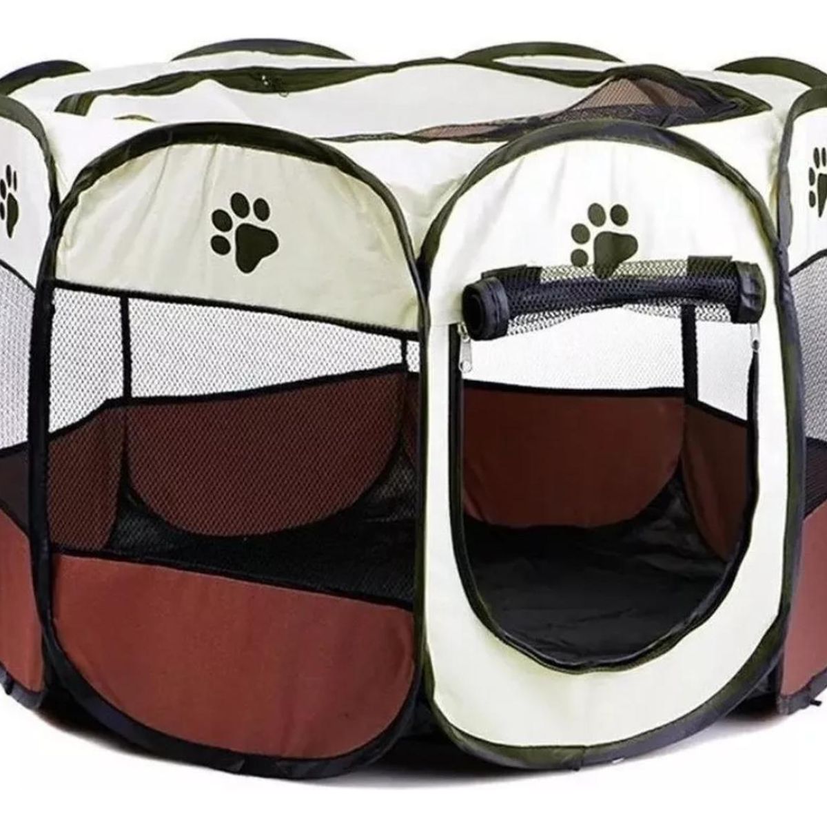 IMPORTCLICK - Corral Mascotas Portátil Multifuncional Perros Gatos Talla L Marrón - Café