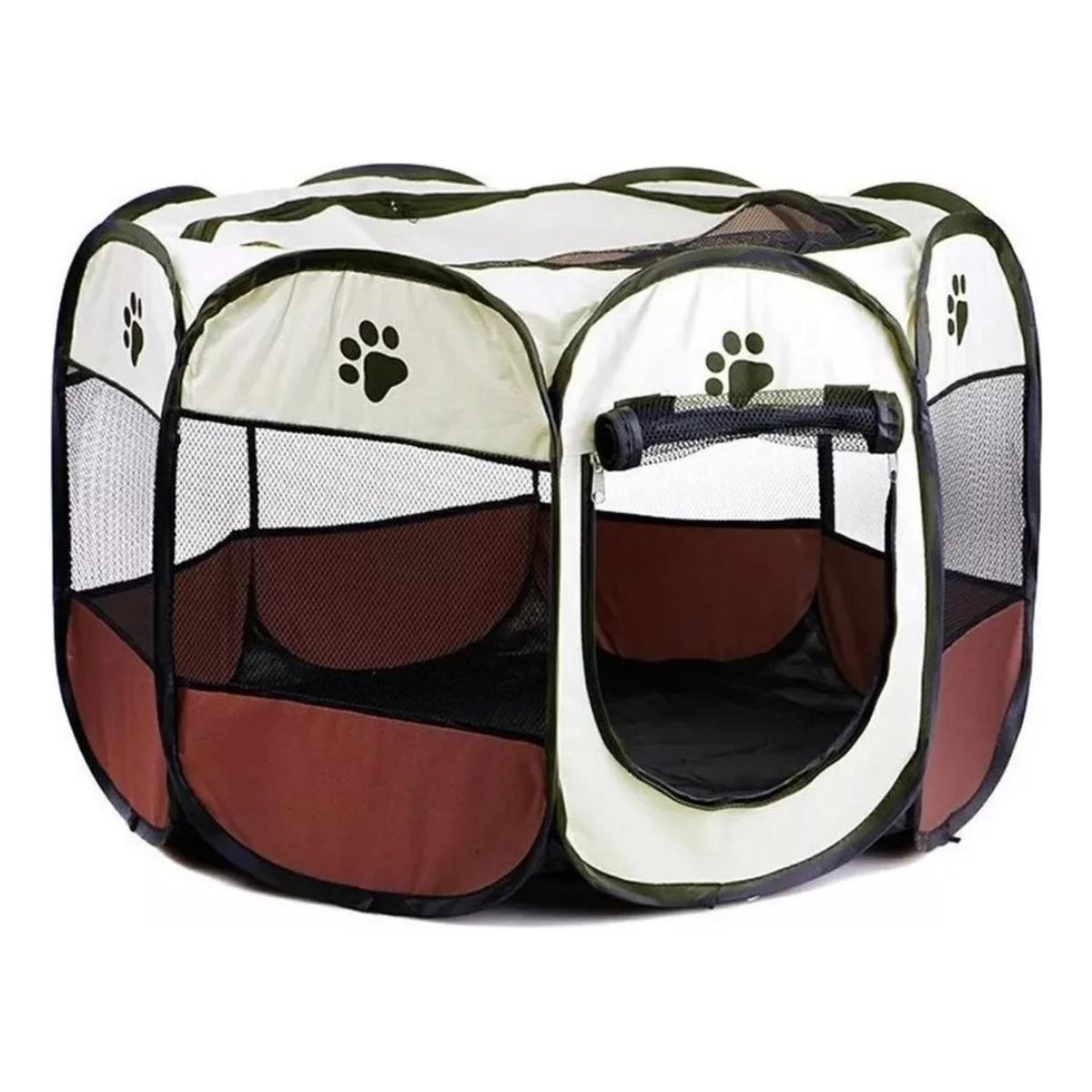 IMPORTCLICK - Corral Mascotas Portátil Multifuncional Perros Gatos Talla L Marrón - Café