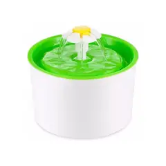 IMPORTCLICK - Bebedero Fuente Eléctrico Agua Mascotas 2 L Color Blanco Verde - Verde