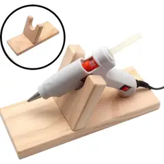 A - Soporte De Madera Para Pistola De Silicon Manualidades