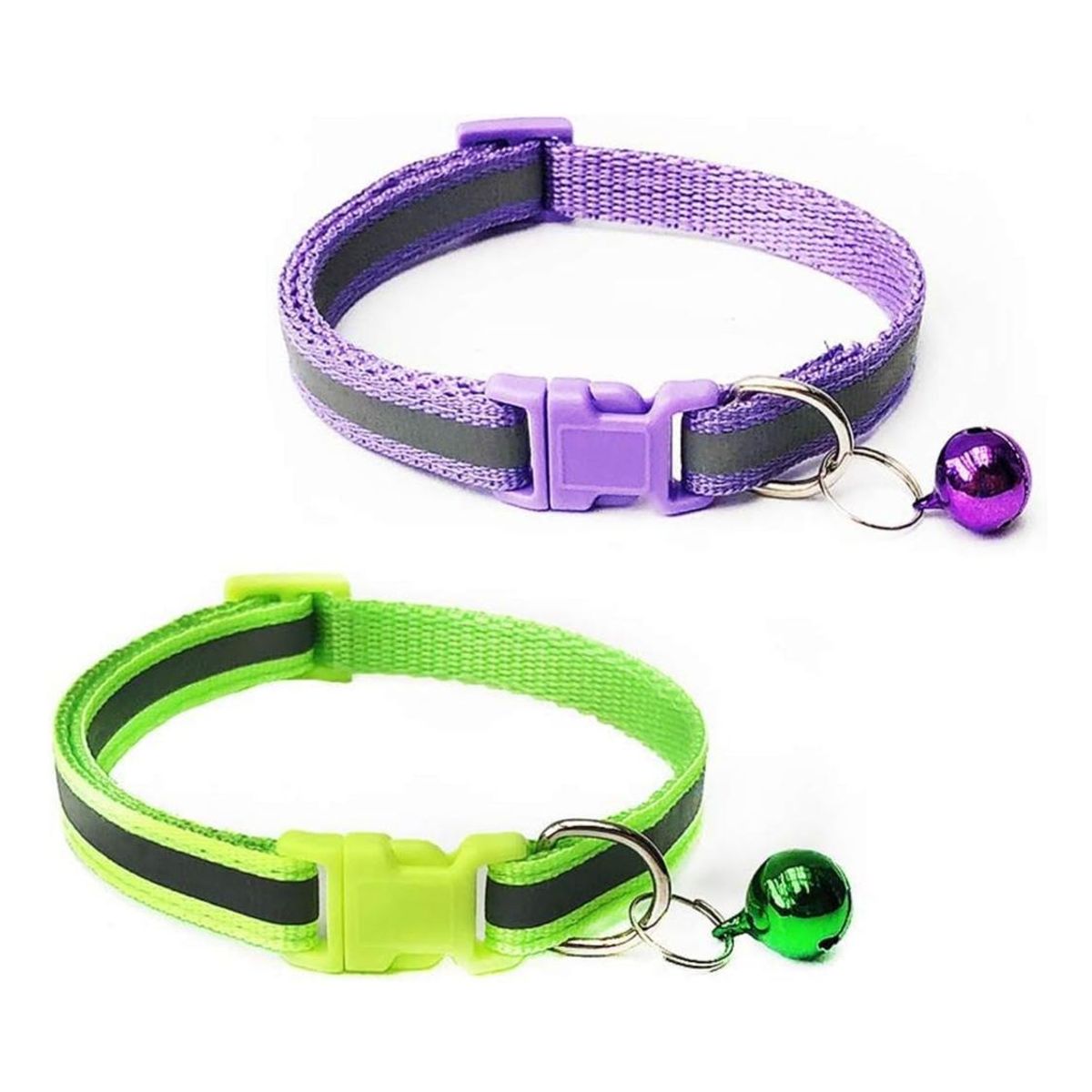 GENERICO - Collar Reflectante Con Cascabel Para Mascotas