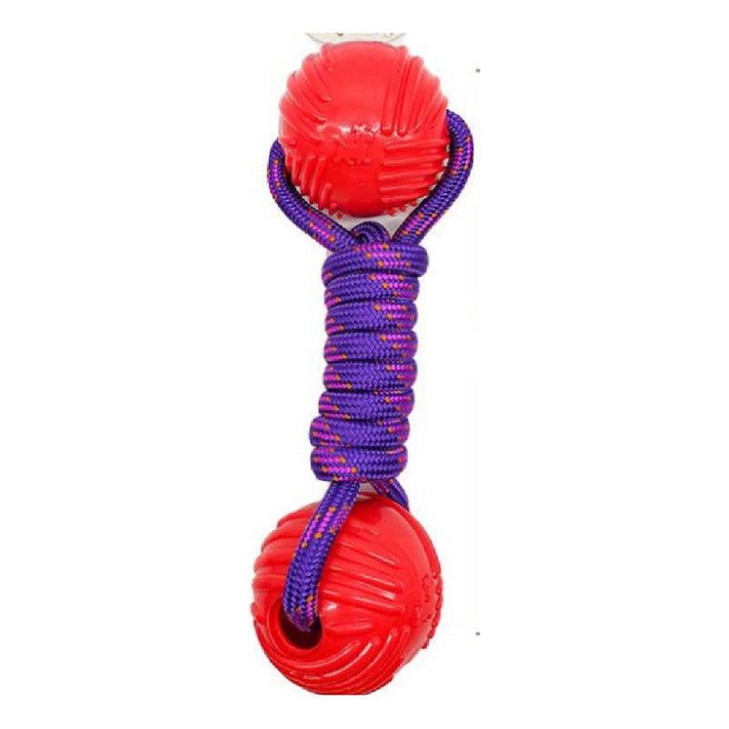 GENERICO - Juguete Para Perro Interactivo Pelotas Trenzadas - Fucsia - 74623-Rosa-1