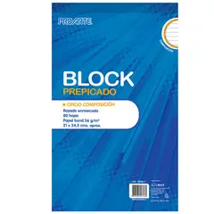 PROARTE - Block Prepicado Oficio 80 Hj Composicion