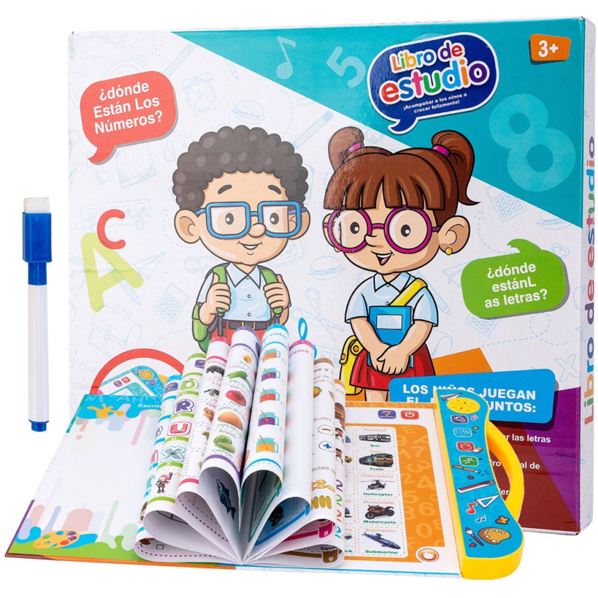 MDC - Libro ESTUDIO DIDACTICO Con Sonidos Aprendizaje Ingles Español