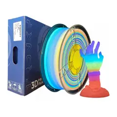 TODODESCUENTO - Filamento 3d Pla Glow Arcoiris Tronxy De 1.75mm Y 1kg