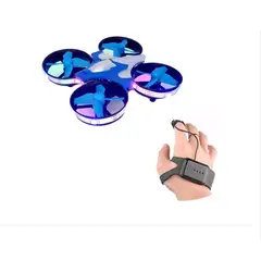 GENERICO - Mini Dron Recargable Con Luces Led Control Remoto De Manos T