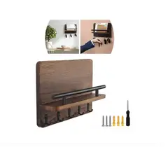 GENERICO - Colgador Madera Llaves Y Mascarillas Portallaves