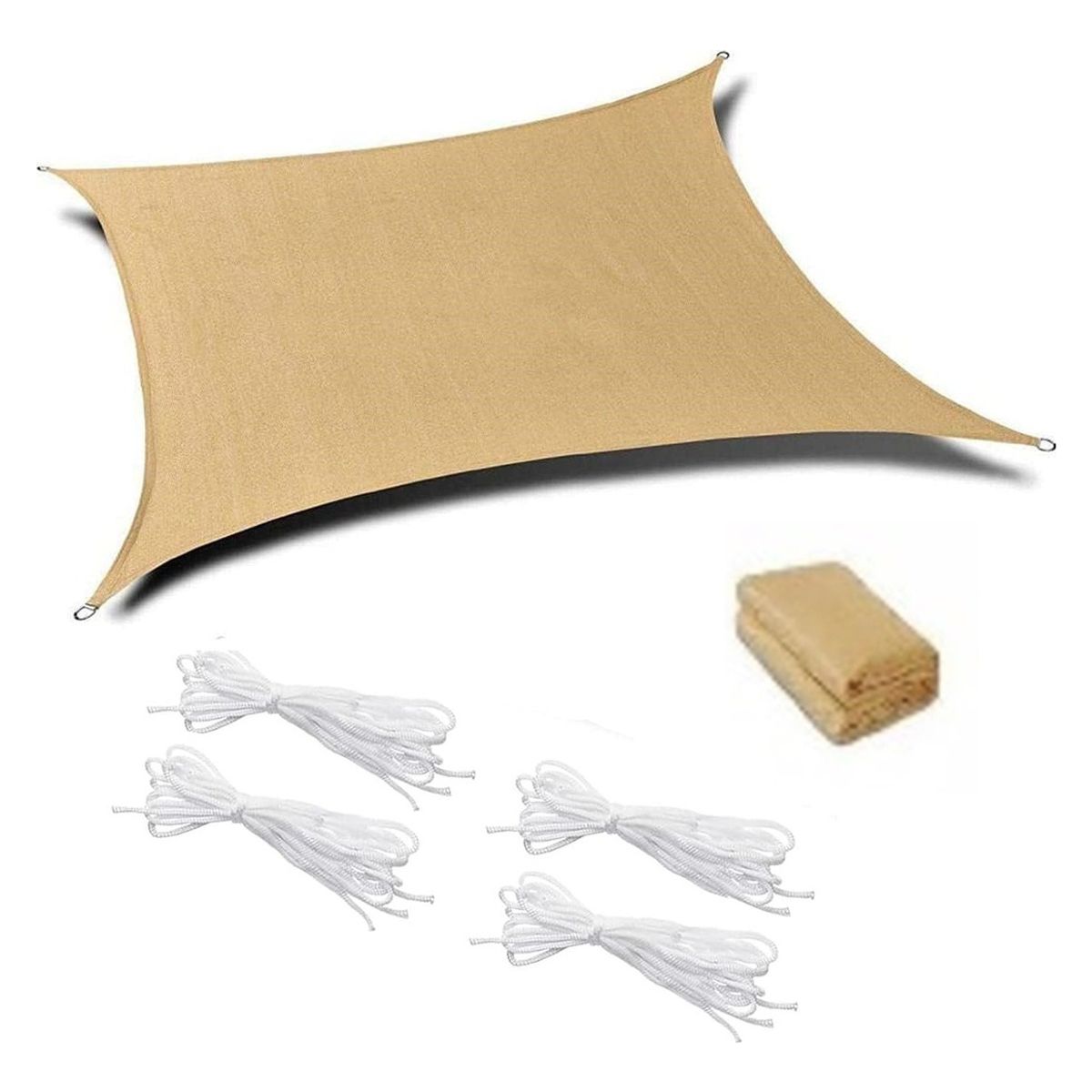 U BUY - Red de protección solar permeable cuadrada de 2x3