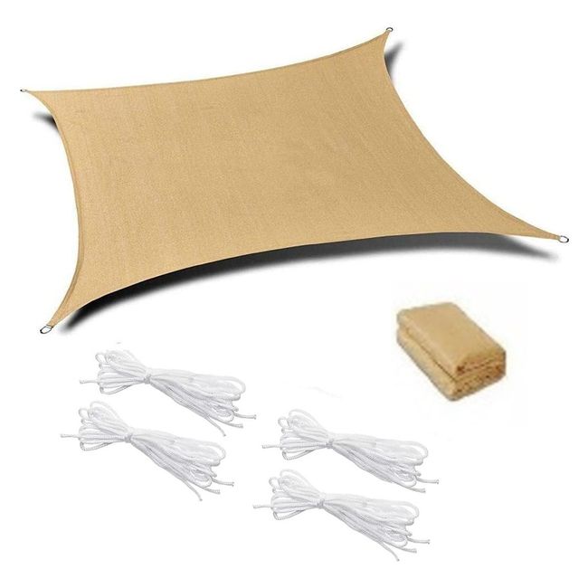 U BUY - Red de protección solar permeable cuadrada de 2x3