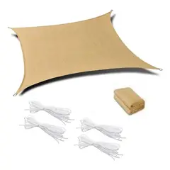 U BUY - Lona Sombreadora Toldo Vela Cuadrada 2x3 Permeable Tela