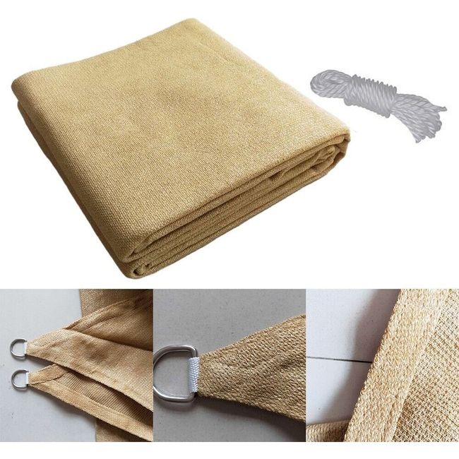 U BUY - Red de protección solar permeable cuadrada de 2x3