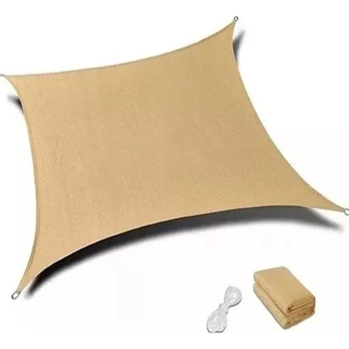 U BUY - Malla Sombreadora Toldo Vela Cuadrada 3x4 Mts Hdpe Beige