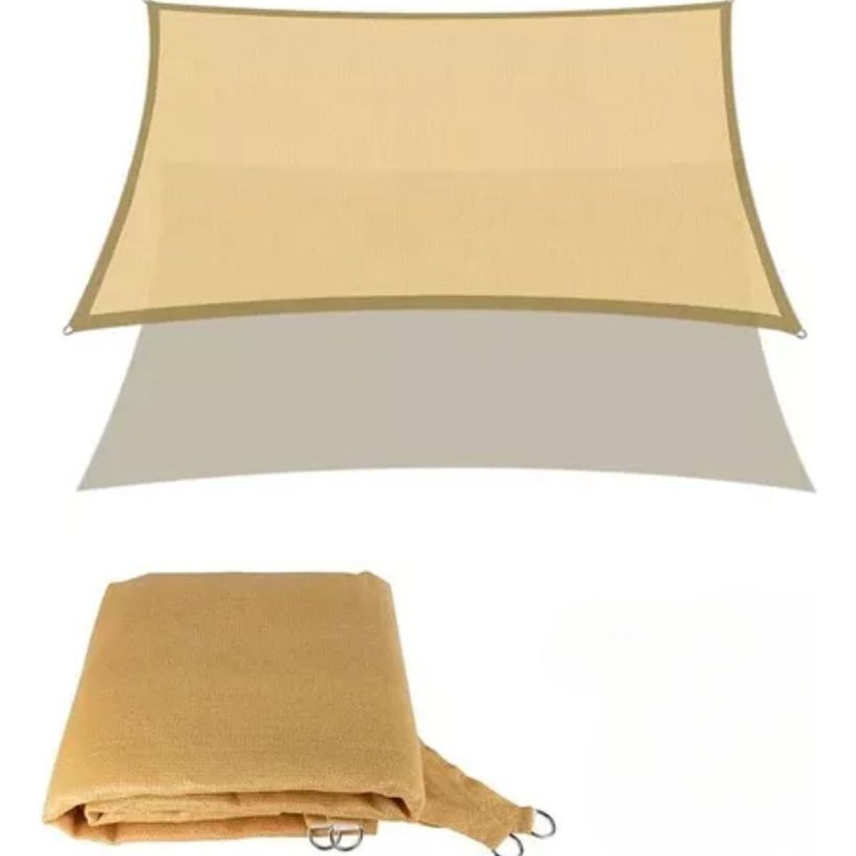U BUY - Malla Sombreadora Toldo Vela Cuadrada 5x5 Beige