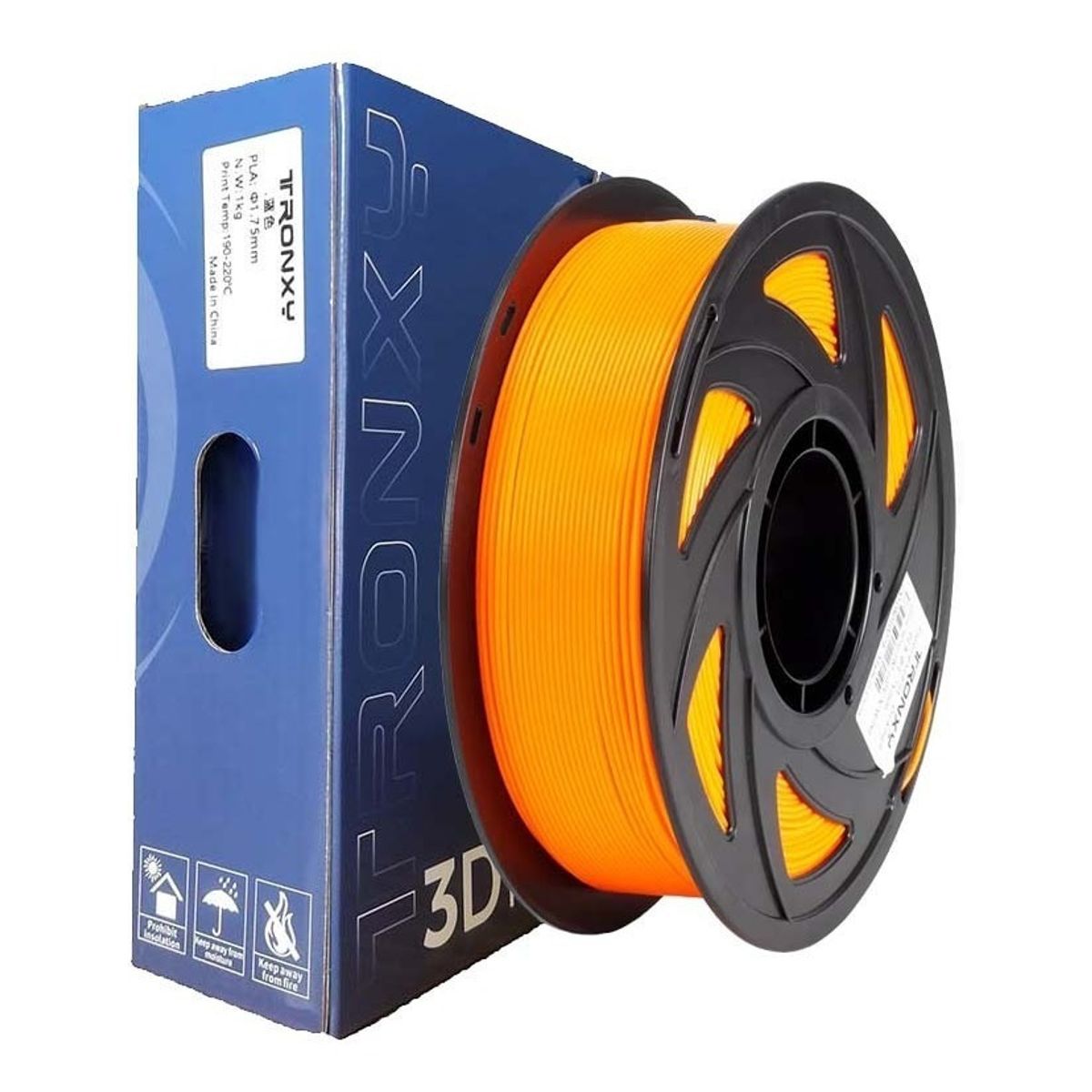 TODODESCUENTO - Filamento 3d Pla Tronxy De 1.75mm Y 1kg Fluo Naranja