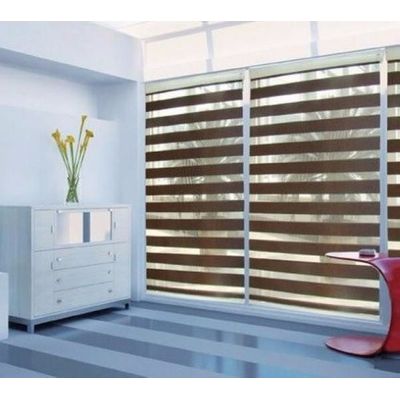 Imagen 2 del producto Cortina Roller Zebra 200x240cm Color Café,