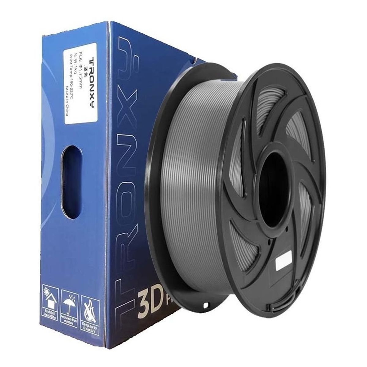 TODODESCUENTO - Filamento 3d Pla Tronxy De 1.75mm Y 1kg Gris