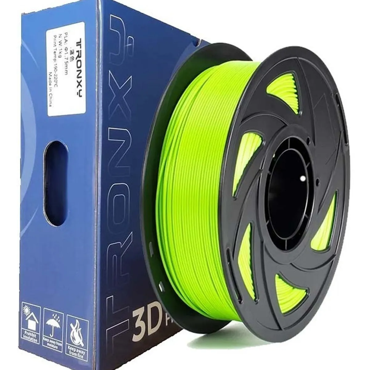 TODODESCUENTO - Filamento 3d Pla Tronxy De 1.75mm Y 1kg Verde Fluorescente