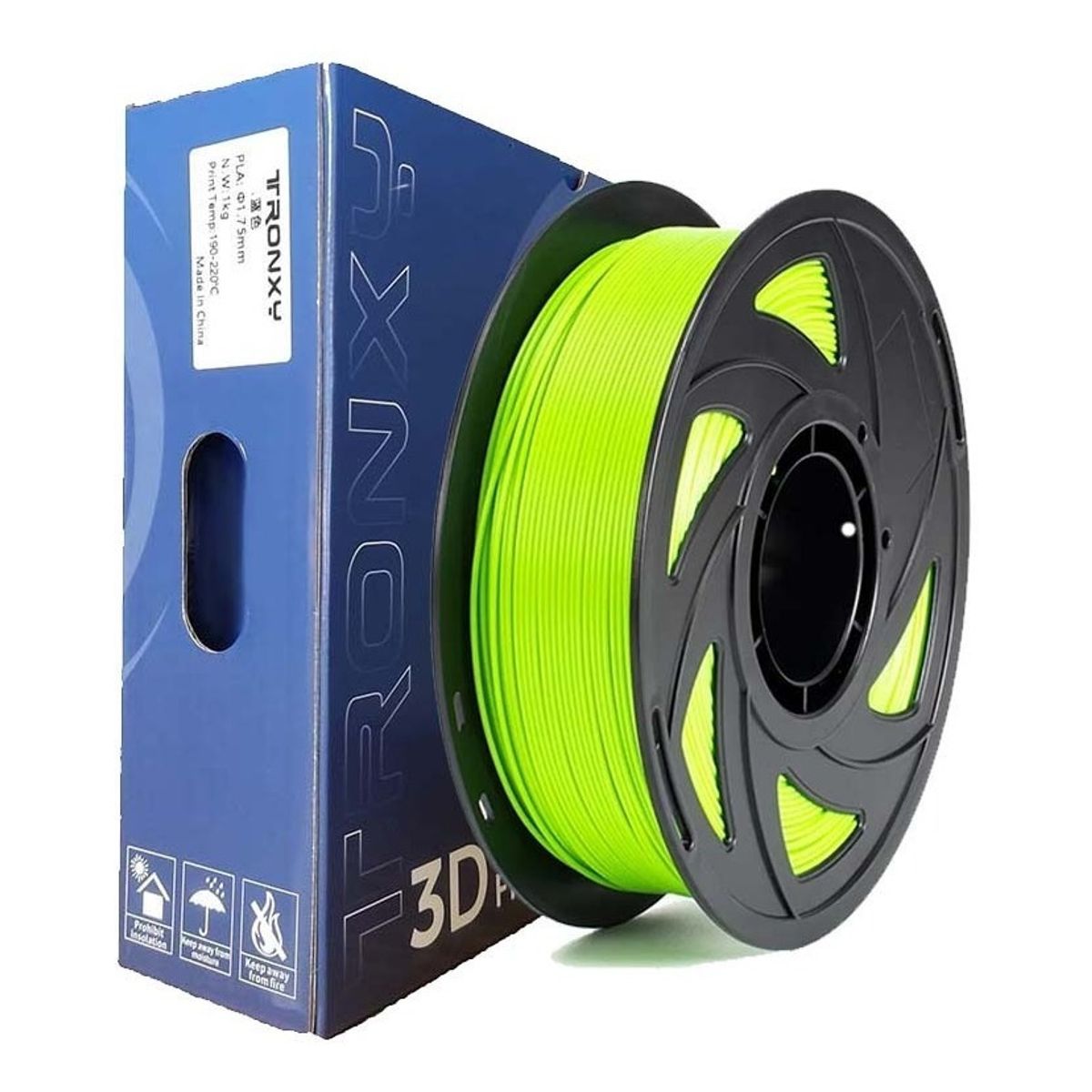 TODODESCUENTO - Filamento 3d Pla Tronxy De 1.75mm Y 1kg Verde Fluorescente
