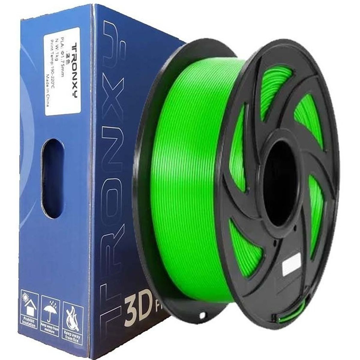 TODODESCUENTO - Filamento 3d Pla Tronxy De 1.75mm Y 1kg Verde