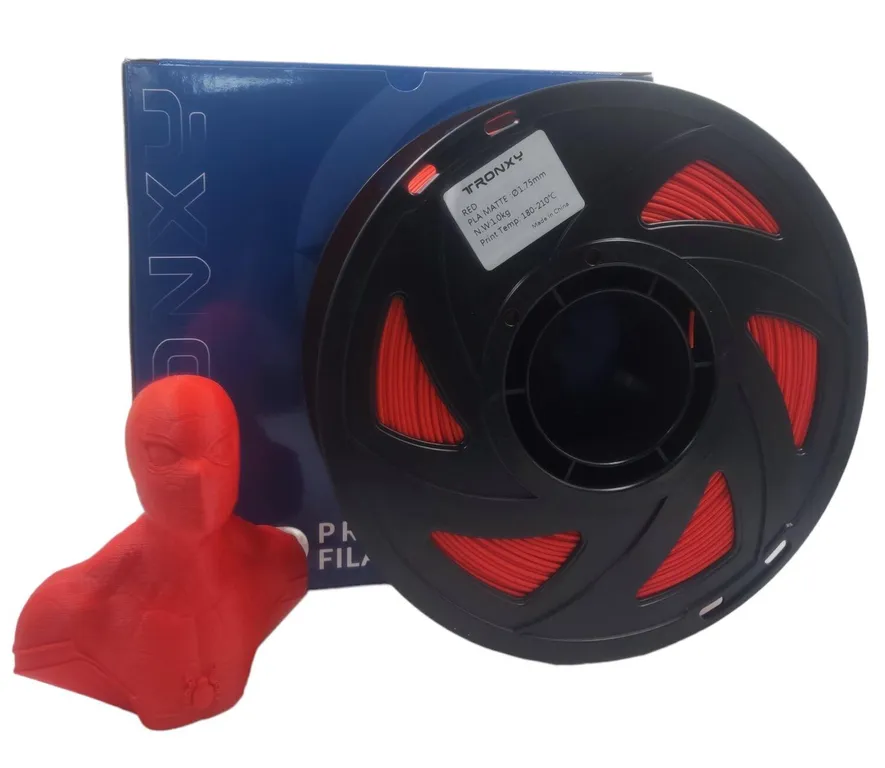 Filamento 3d Pla Tronxy De 1.75mm Y 1kg Rojo