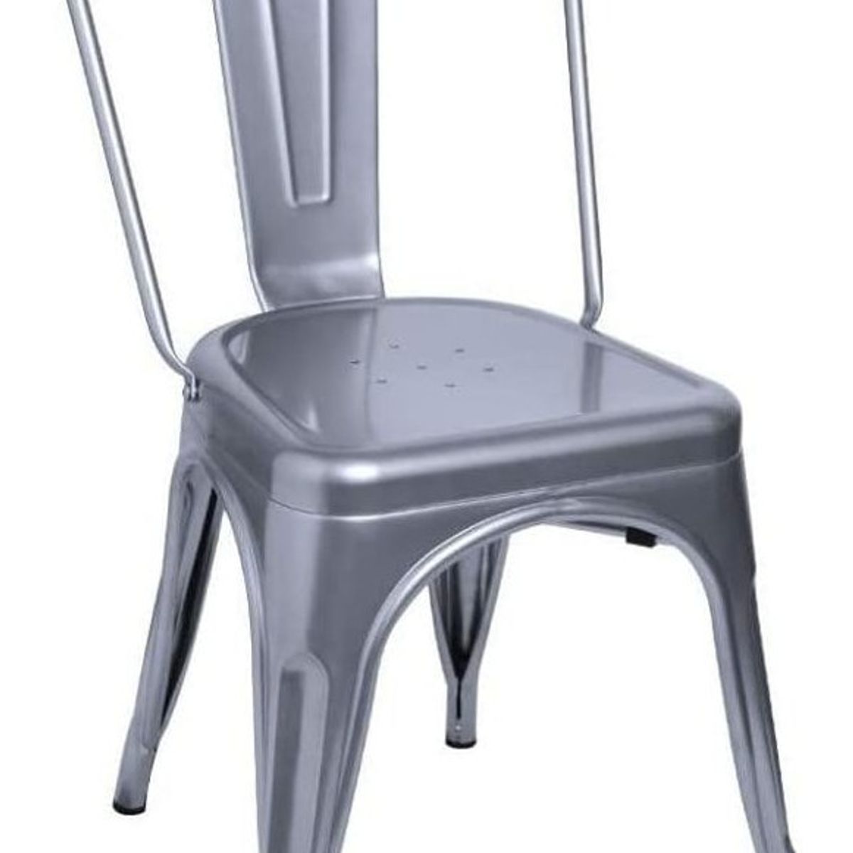 TODODESCUENTO - Pack 4 Sillas Tolix Color Gris, Comedor, Evento, Restaurant