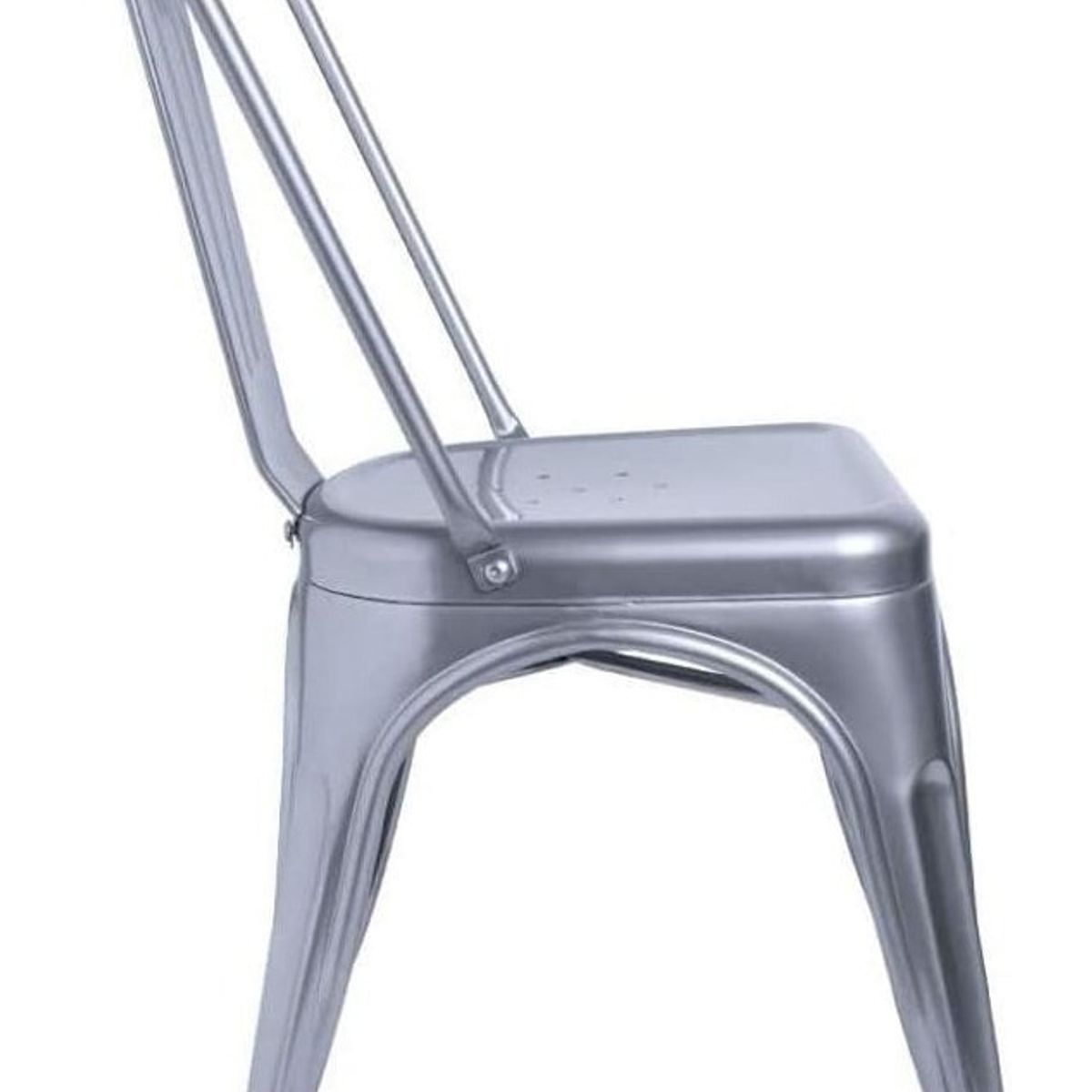 TODODESCUENTO - Pack 4 Sillas Tolix Color Gris, Comedor, Evento, Restaurant