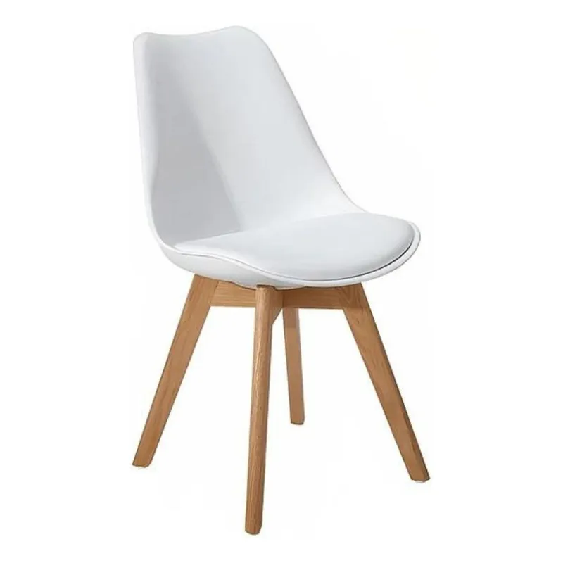 TODODESCUENTO - Pack 4 Sillas Tulip Color Blanco, Comedor, Bar, Negocio