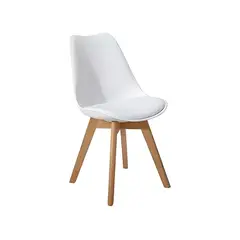 TODODESCUENTO - Pack 4 Sillas Tulip Color Blanco, Comedor, Bar, Negocio