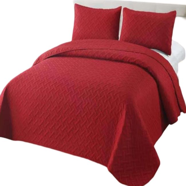 GENERICO - CUBRECAMA COLCHAS QUILT DE VERANO 2 PLAZAS BURDEO