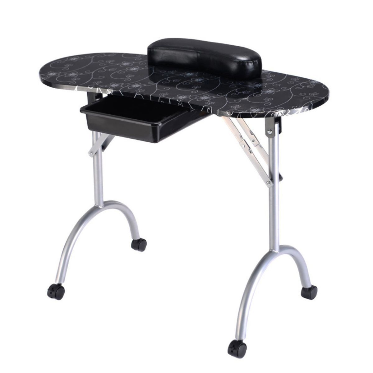 TODODESCUENTO - Mesa Para Manicure Portatil Negra + Bolso