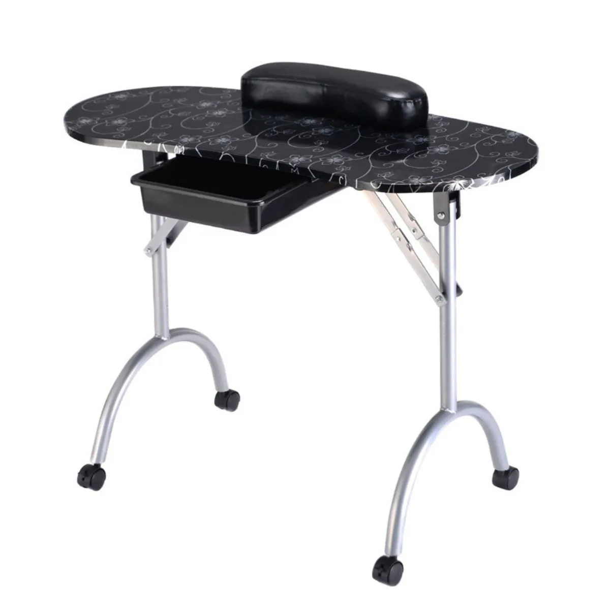 TODODESCUENTO - Mesa Para Manicure Portatil Negra + Bolso