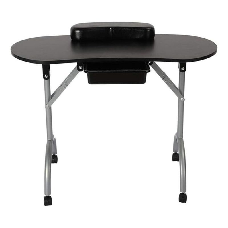 TODODESCUENTO - Mesa Para Manicure Portatil Negra + Bolso