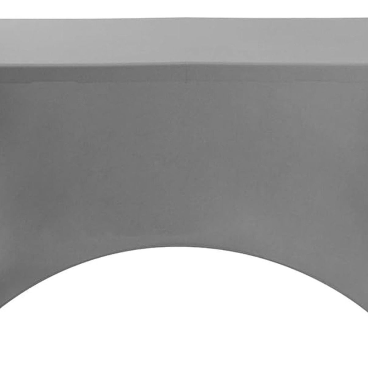 TODODESCUENTO - Mantel Forro Spandex Para Mesa Plegable 1.80 Mts, Gris