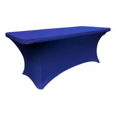 TODODESCUENTO - Mantel Forro Spandex Para Mesa Plegable 1.80 Mts, Azul