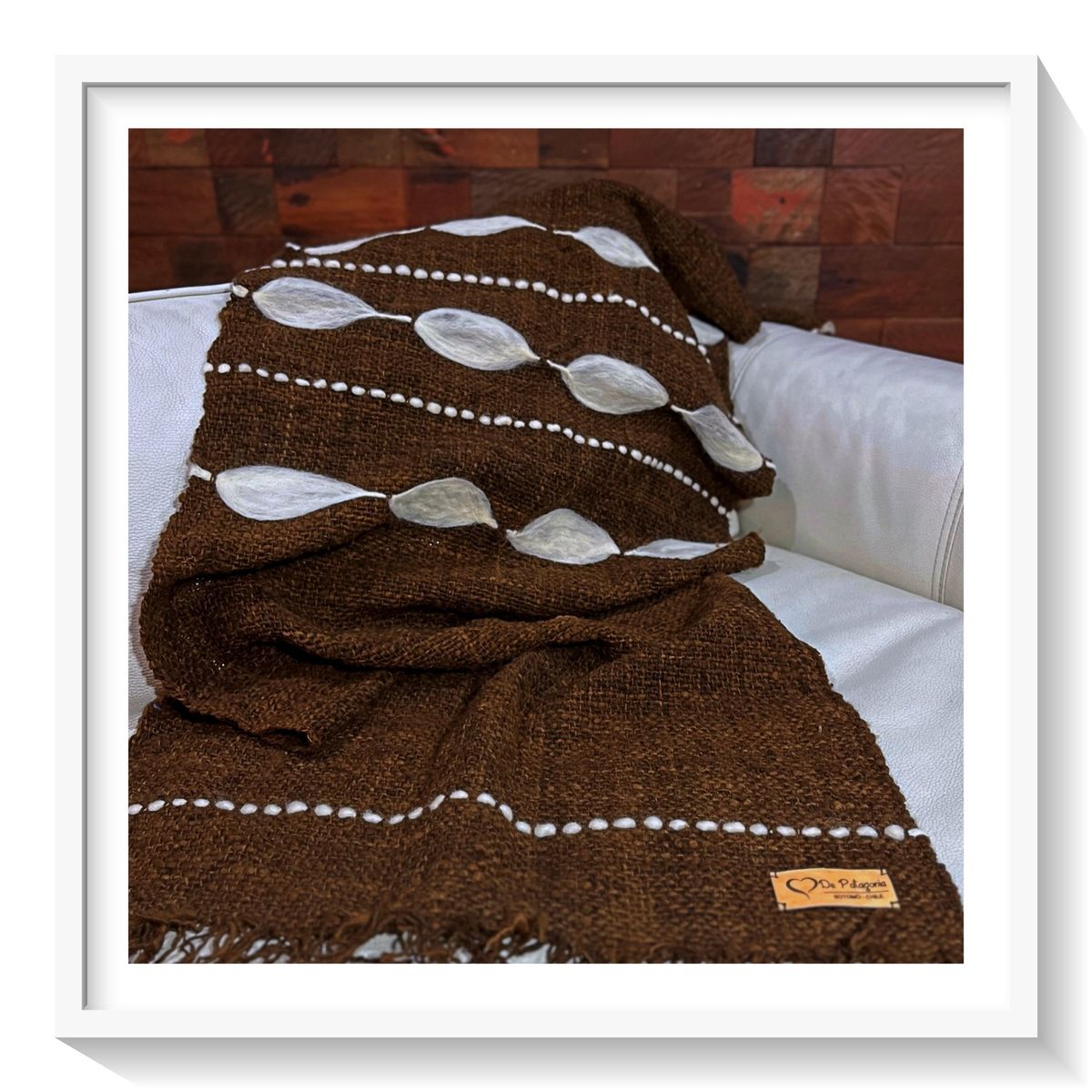 GENERICO - Piecera Patagónica Cordillerana- Tejida en Telar Lana de Oveja 100% Natural