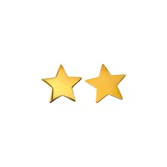 FRAUEN - Aros Acero Dorado Estrella