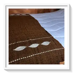 GENERICO - Piecera Patagónica Tiuque - Tejida en Telar Lana de Oveja 100% Natural