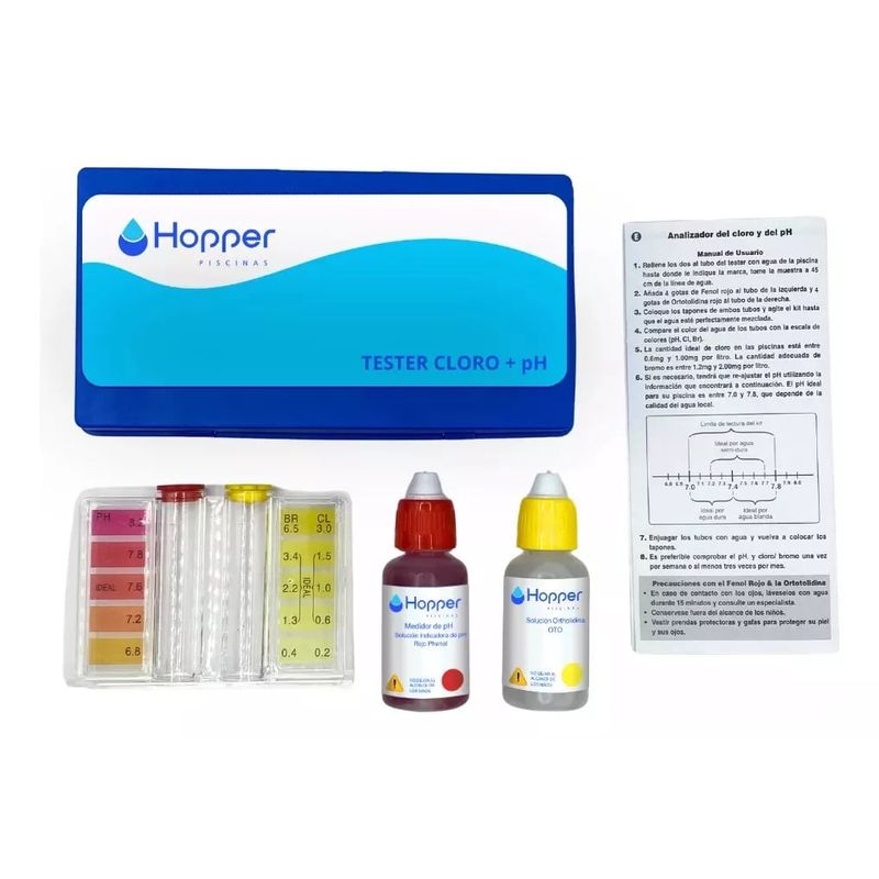 GENERICO - Tester Para Piscina + Ph reposición