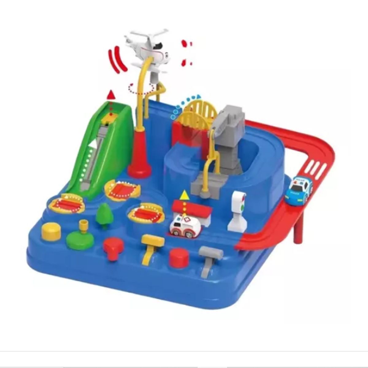 GENERICO - Ciudad Pistas De Autos Juguete Didáctico Con 8 Desafíos