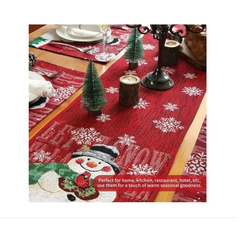 GENERICO - Camino De Mesa Con Adornos Navideños Decoración 33x182