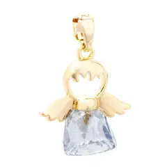 GENERICO - Collar Angelito Enchape oro varios colores