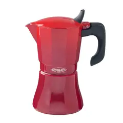 OROLEY - Cafetera italiana para 6 tzs Petra Roja