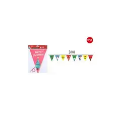 GENERICO - Guirnalda Merry Christmas 12 Pcs 3 M
