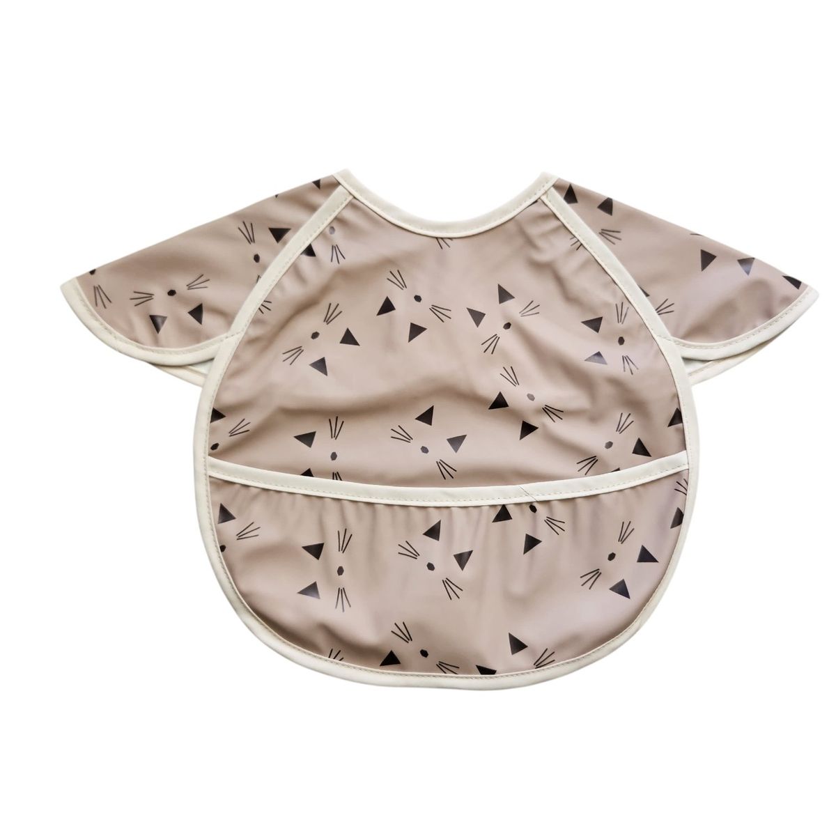 GENERICO - Baberos impermeables manga corta Gato