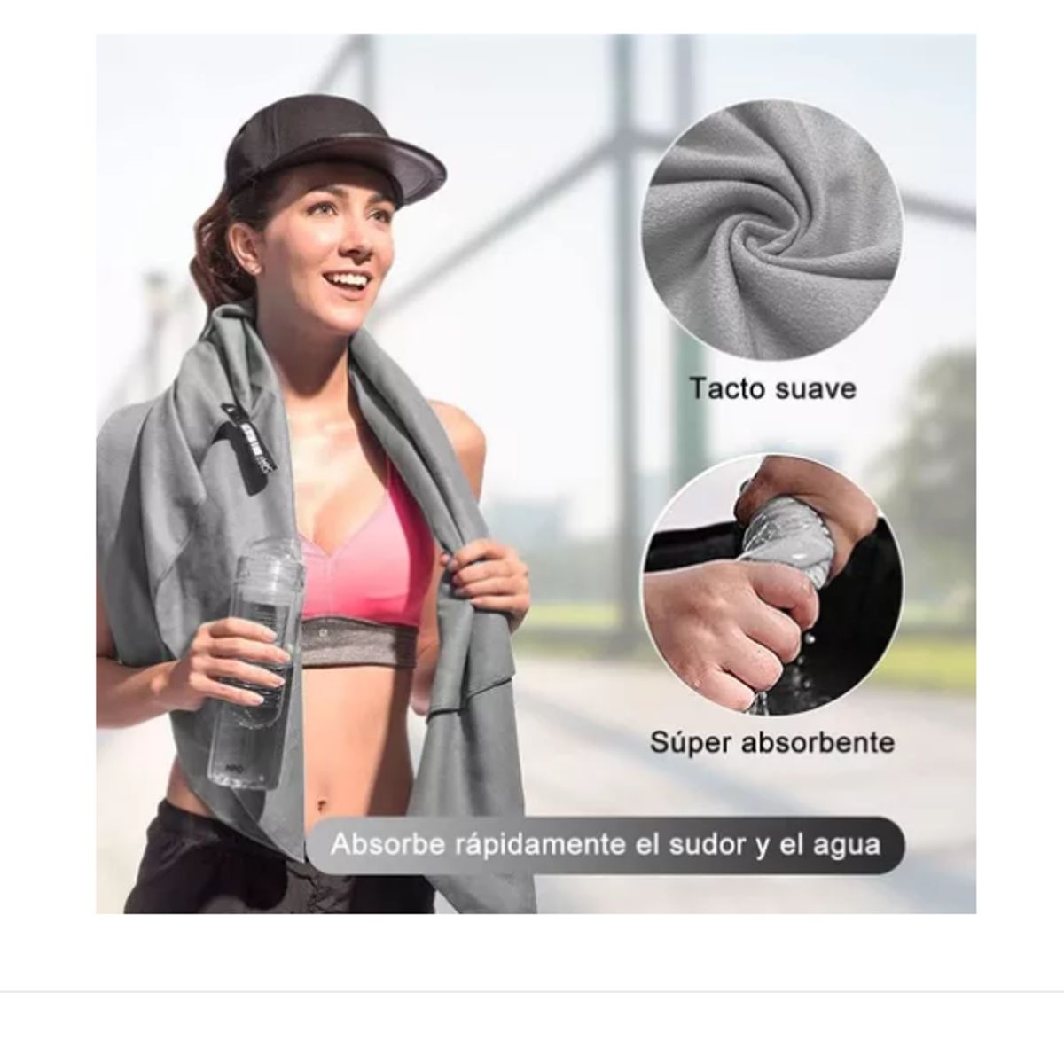 GENERICO - Toalla De Baño Viaje De Microfibra De Secado Rápido, 2 Unida