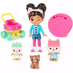 LA CASA DE GABBY - Gabbys Dollhouse Set Figuras Cuidado De Gatitos Con Gabbys