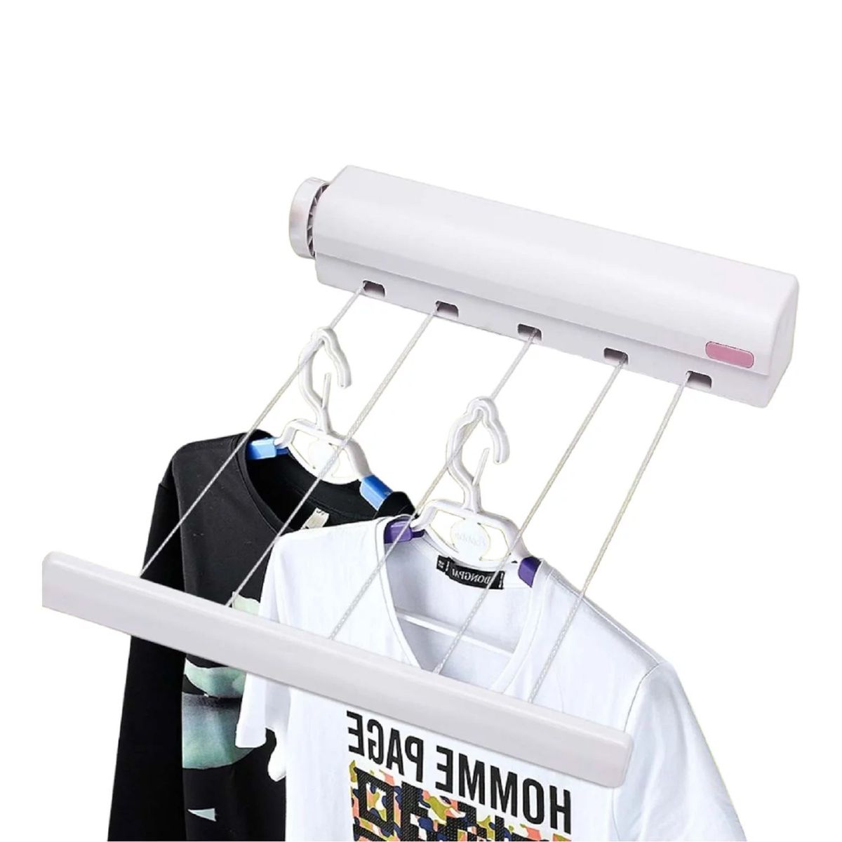 GENERICO - Tendedero Colgador Retráctil 4 Cuerdas - SC