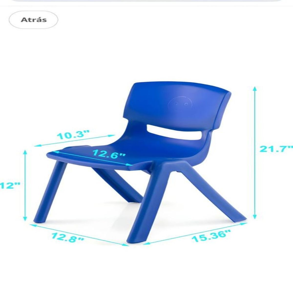 GENERICO - Mini Silla Plástica Infantil Piso Asiento VERDE
